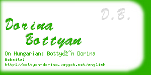 dorina bottyan business card